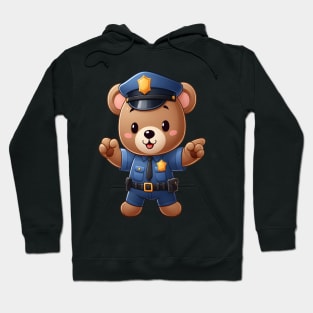 Cute Police Bear Kawaii Hoodie